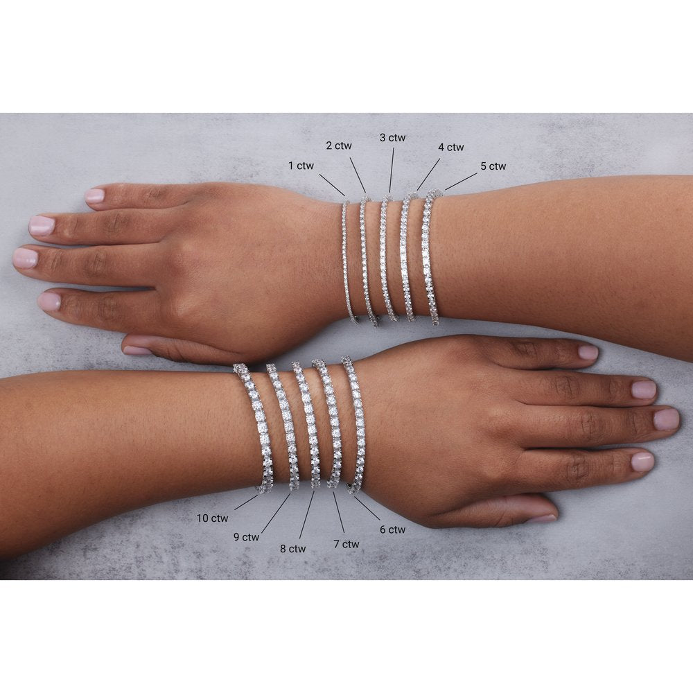 Lab Diamond Vermeil Tennis Bracelet
