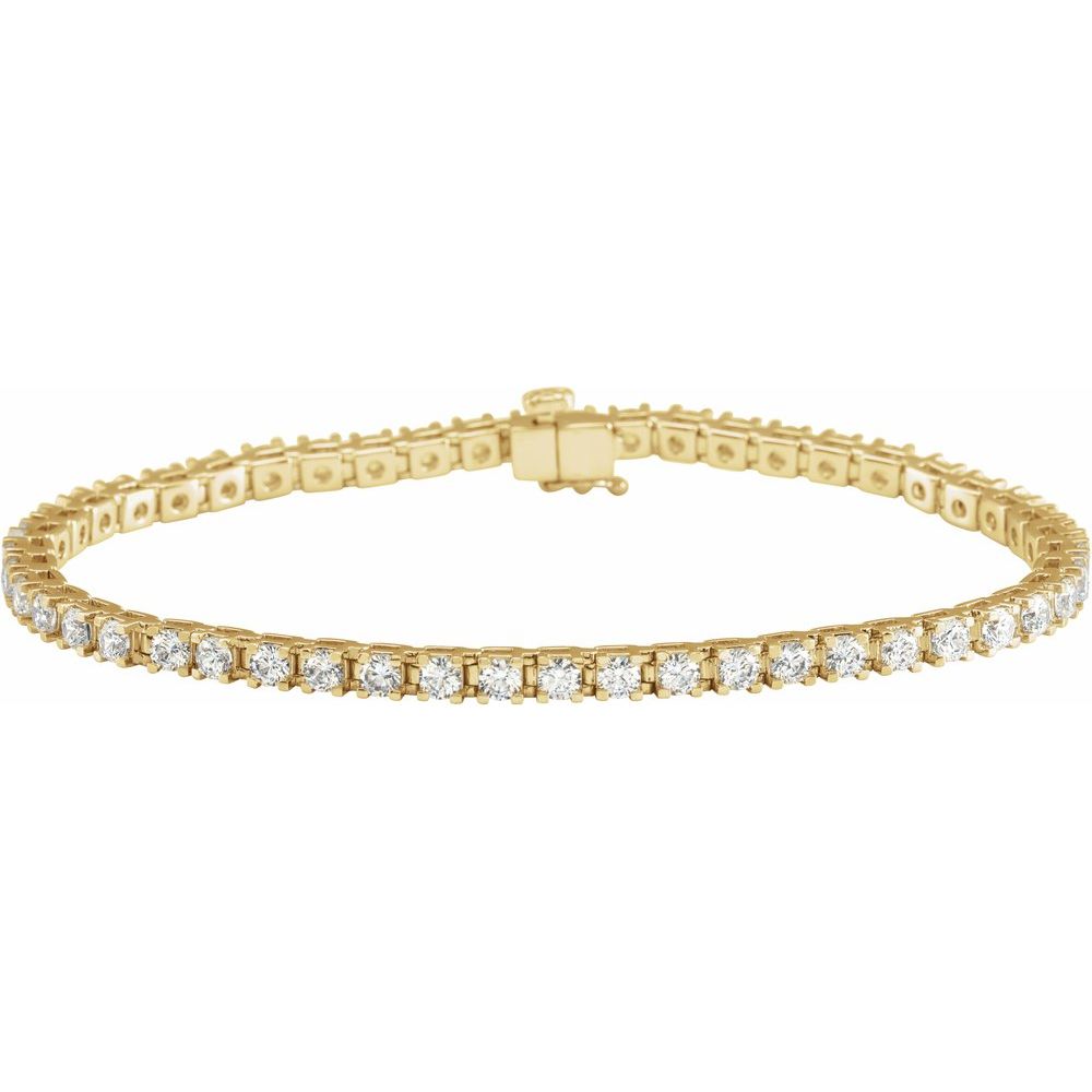 Lab Diamond Vermeil Tennis Bracelet