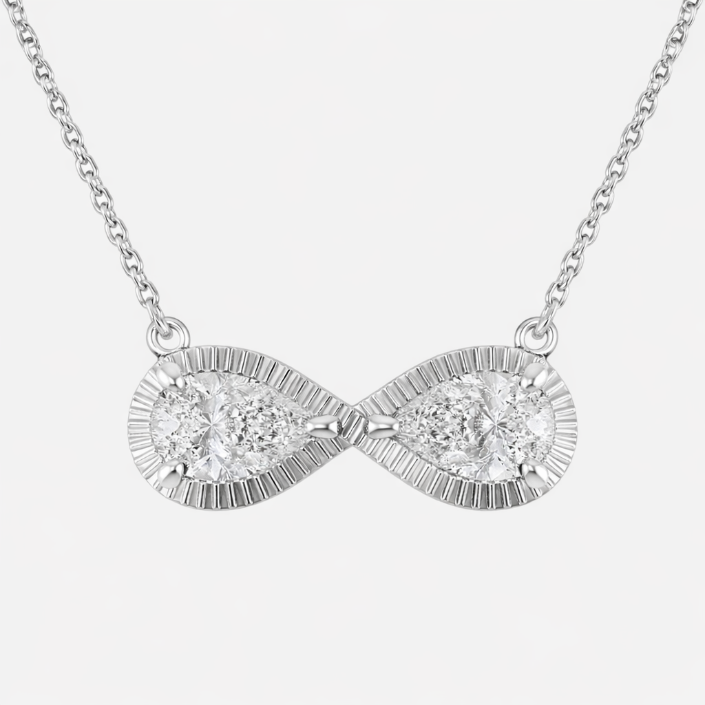 The Infinite Duo™ Infinity Diamond Necklace – 1 CTW Lab Diamonds