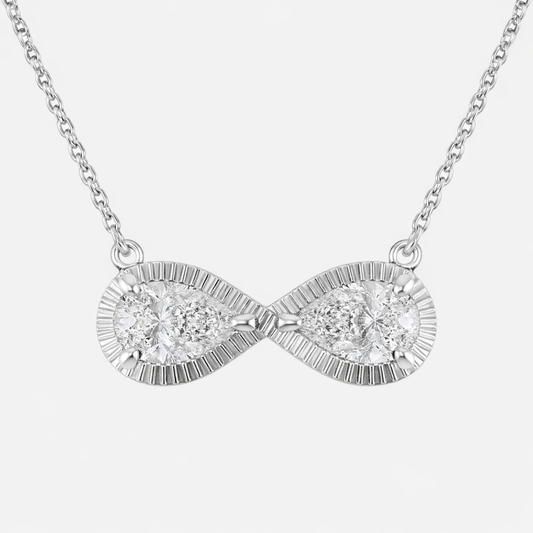 The Infinite Duo™ Infinity Diamond Necklace – 1 CTW Lab Diamonds