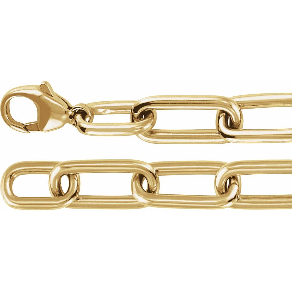 14k Gold Vermeil Lab Diamond Paperclip Bracelet