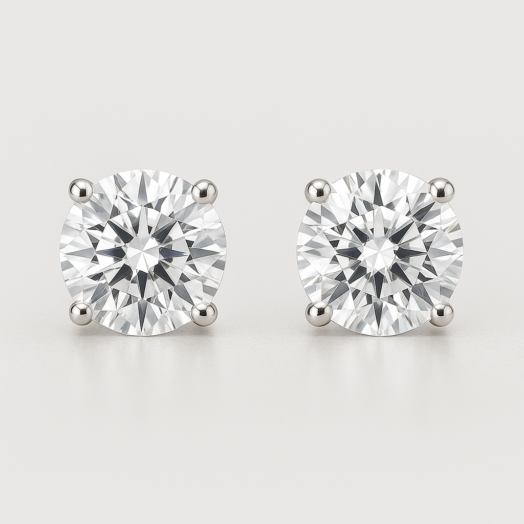 Lab Diamond Stud Earrings