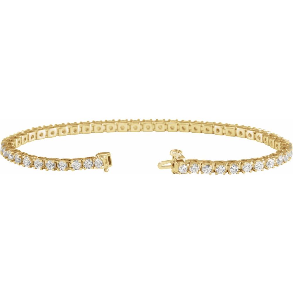 Lab Diamond Vermeil Tennis Bracelet
