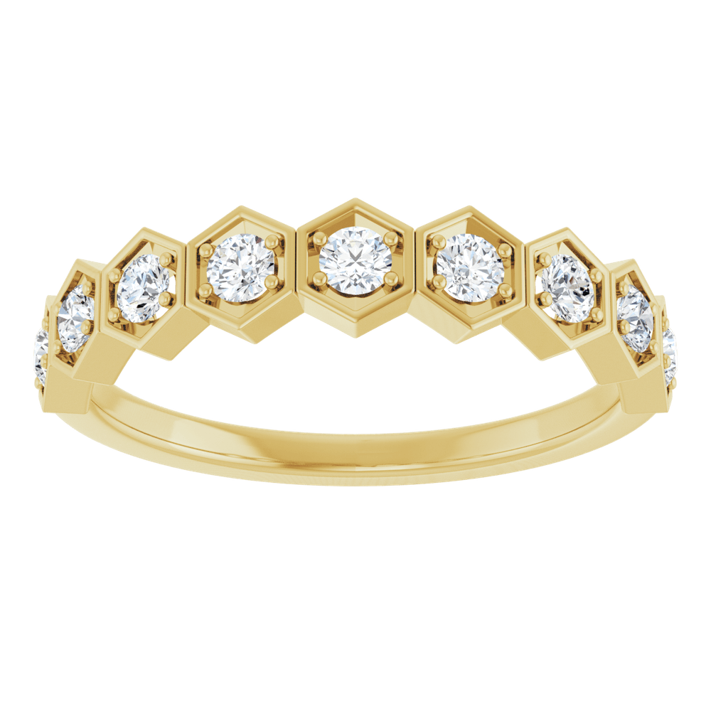 Octagon Stackable Lab Diamond Band