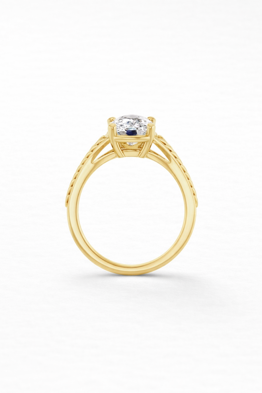 Vintage Elongated Cushion Cut Engagement Ring