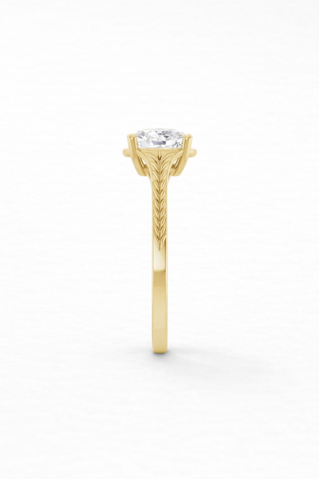 Vintage Elongated Cushion Cut Engagement Ring